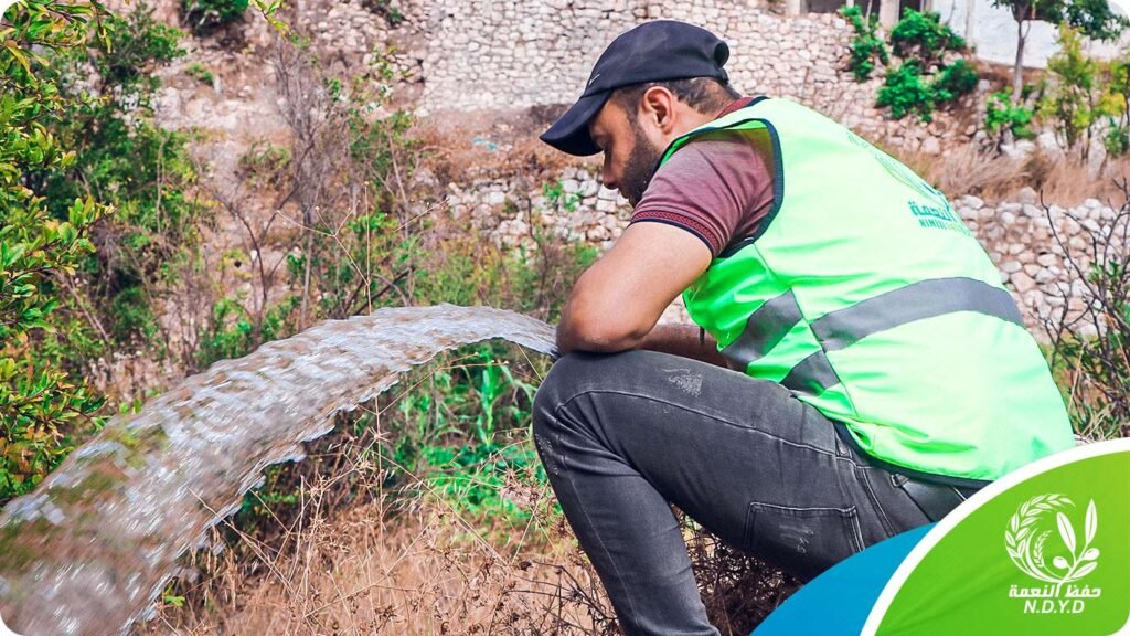 تجهيز بئر في قرية الناجيّة
