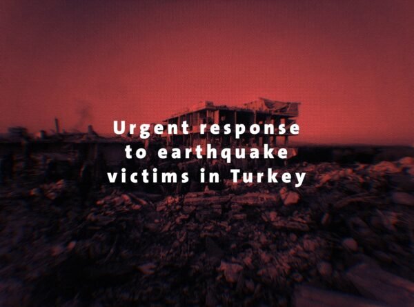 Urgent response in the areas of Hatay for those affected by the earthquake in Turkey